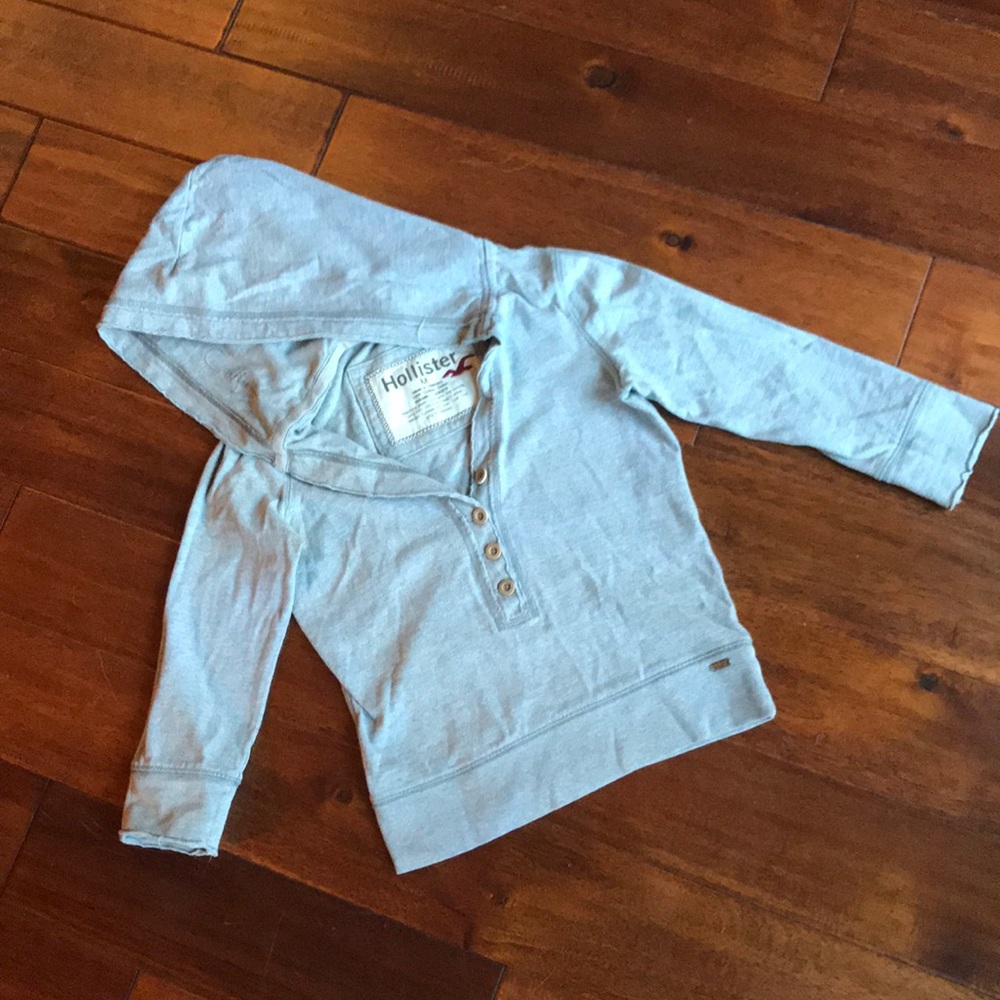 Hollister hooded crop top